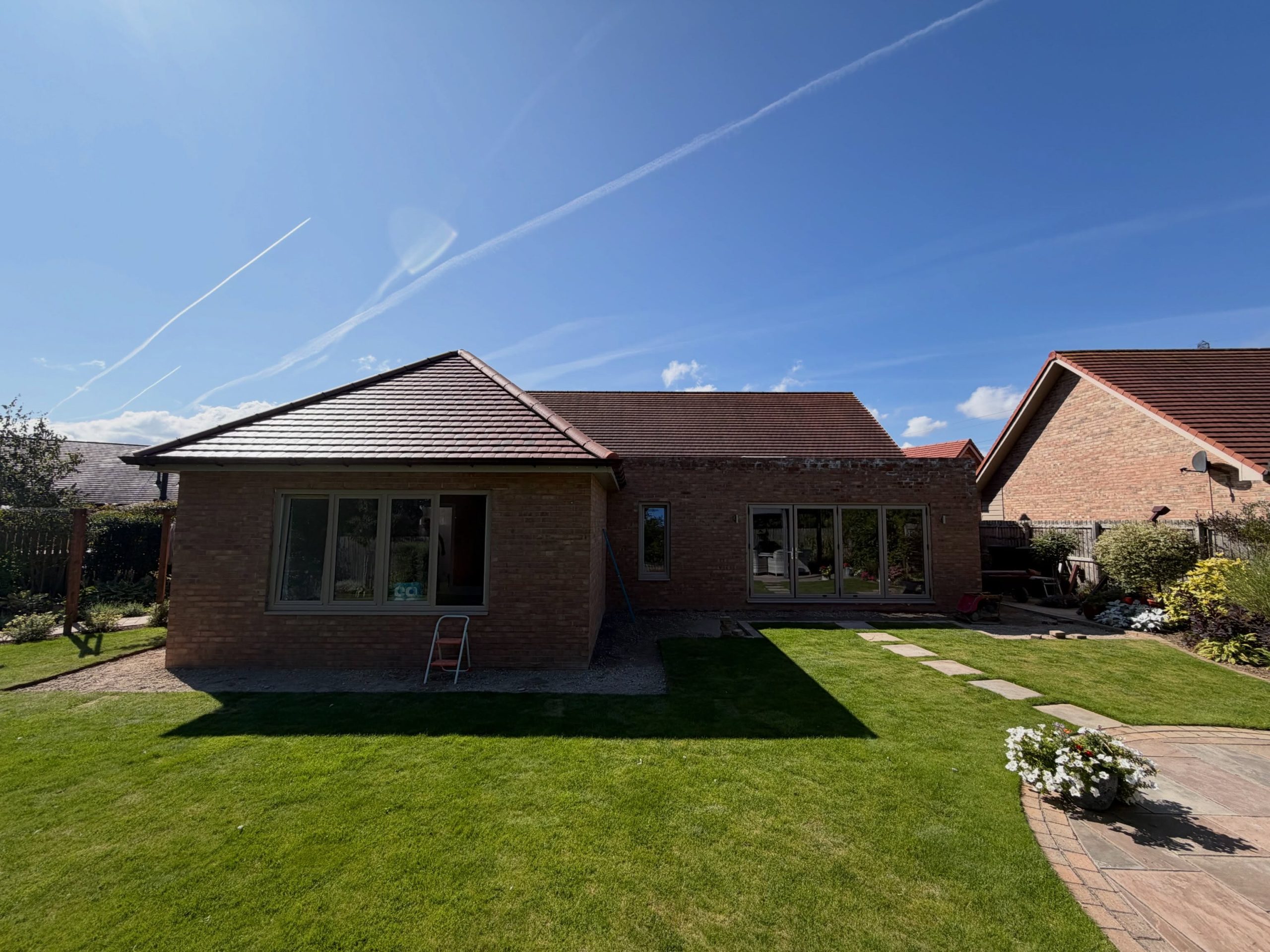 Completed Highgate Meadows house extensions and landscaped garden Completed Highgate Meadows house extensions and landscaped garden
